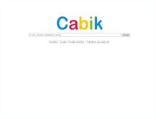 Tablet Screenshot of cabik.sk